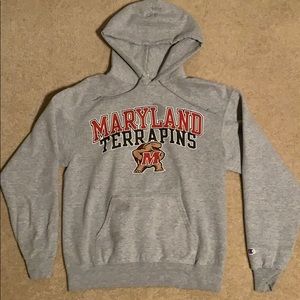 Small Gray Maryland Terrapins Hoodie